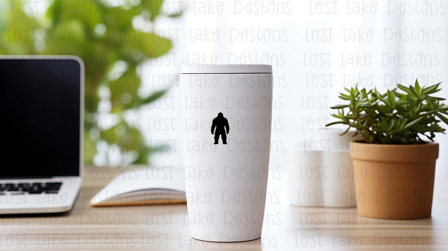 Bigfoot| Tiny Bigfoot|Sasquatch Decal| Vinyl Decal| Easter egg| Computer| Truck| SUV| Car| Windshield Decal|