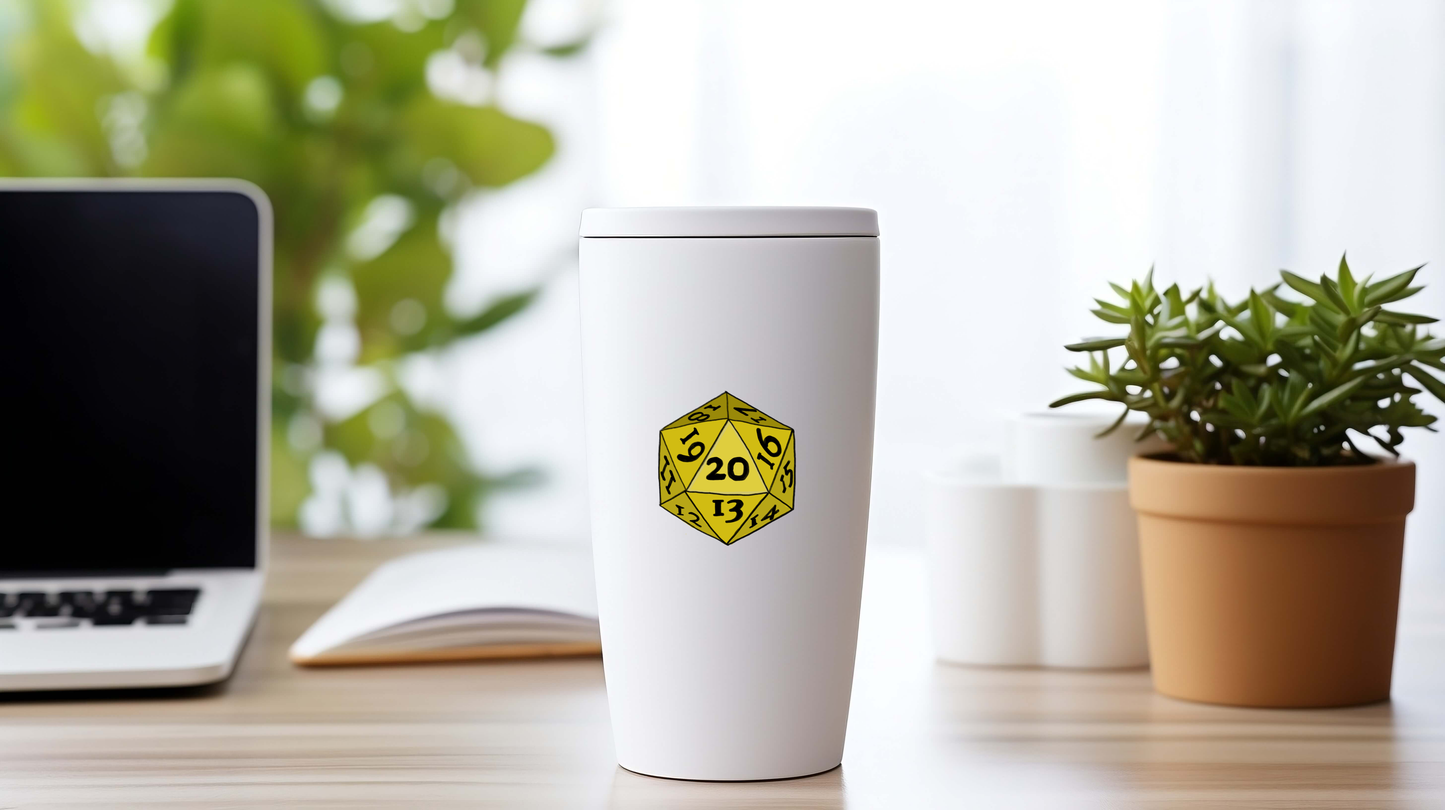 D20 Sticker |TTRPG RPG Sticker| D&D Sticker|