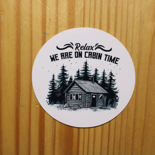 Cabin Time Sticker
