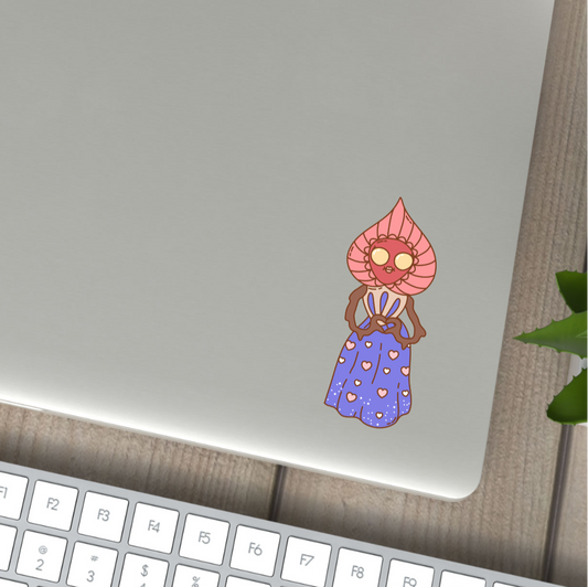 Braxie Cute Cryptid Heart Valentines Vinyl Sticker Gift