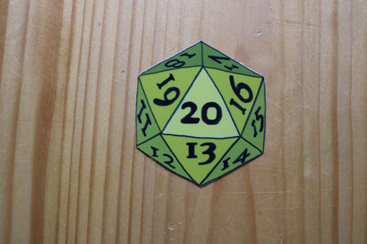 D20  Sticker |TTRPG RPG Sticker| D&D Sticker|