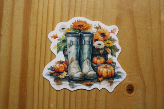 Fall Boots Sticker| Autumn Theme |
