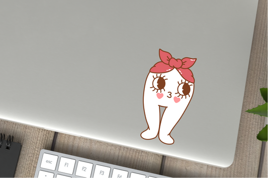 Love Struck Fresno She Night Walker Cute Cryptid Valentines Vinyl Sticker Gift