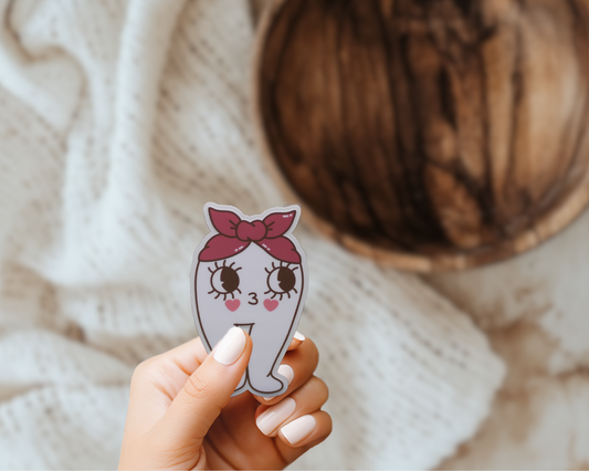 Love Struck Fresno She Night Walker Cute Cryptid Valentines Vinyl Sticker Gift