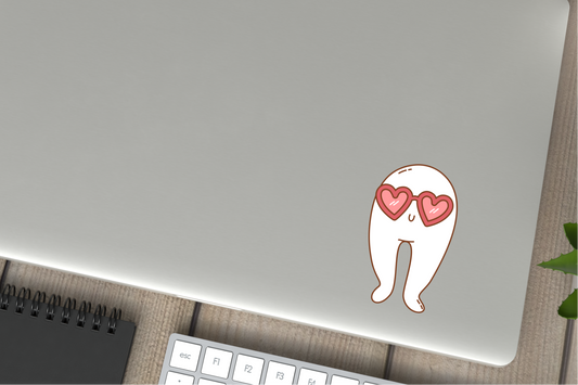 Love Glasses Fresno He Night Walker Cute Cryptid Valentines Vinyl Sticker Gift