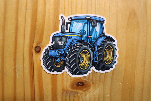 Blue Tractor Sticker| Farm Sticker| Farm Equipment