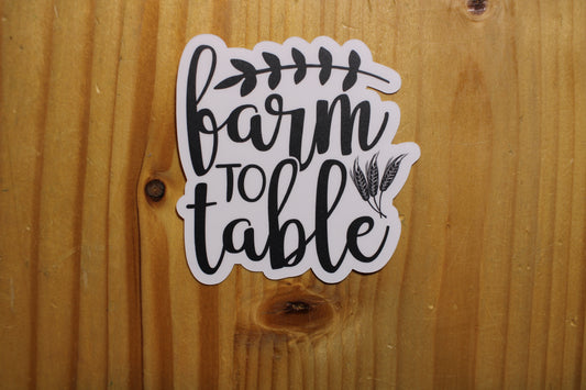 Farm to Table Sticker