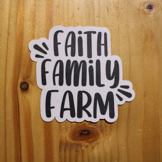 Faith•Family•Farm Sticker
