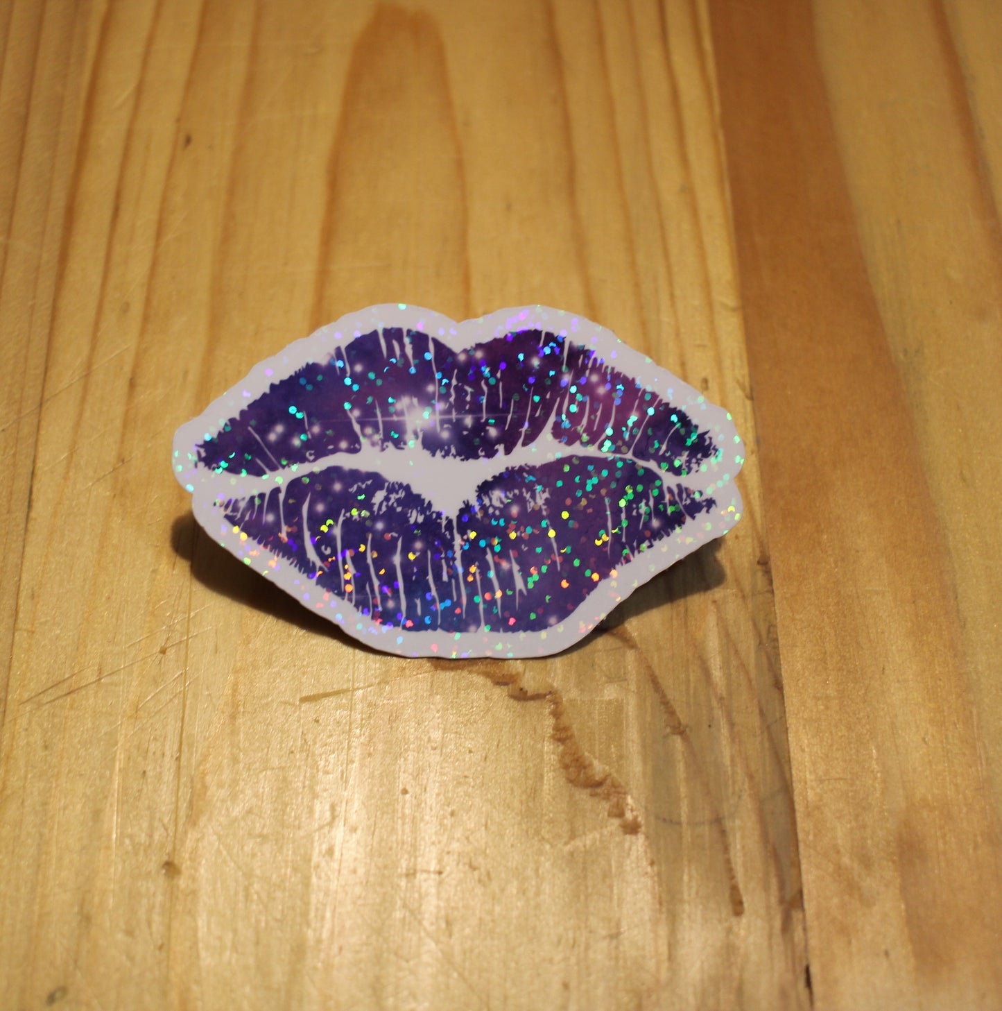 Purple Shimmer Smooch Sticker