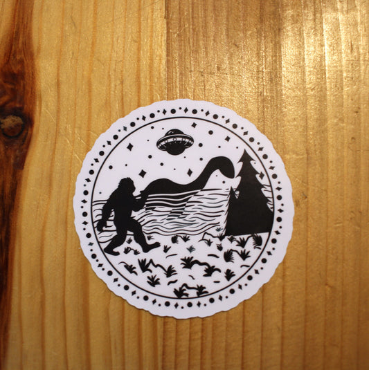 Do You Believe? Sticker| Bigfoot| Loch Ness Monster| UFO