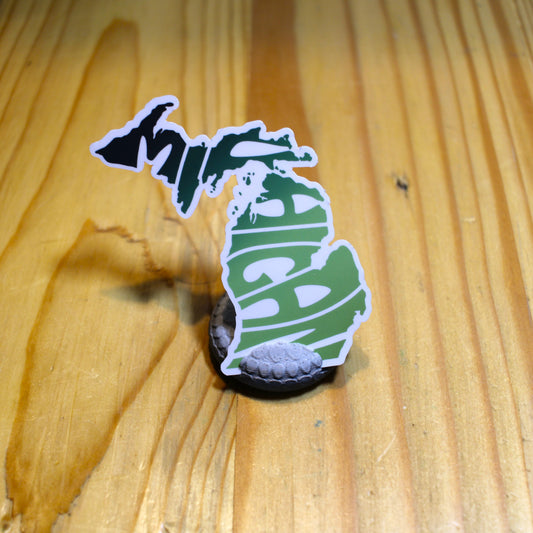 Michigan Word Art Sticker| Woods Theme