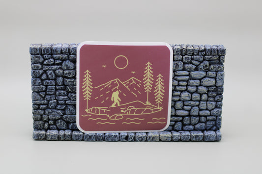 Bigfoot Hiking Sticker| Sasquatch Hiking Sticker|