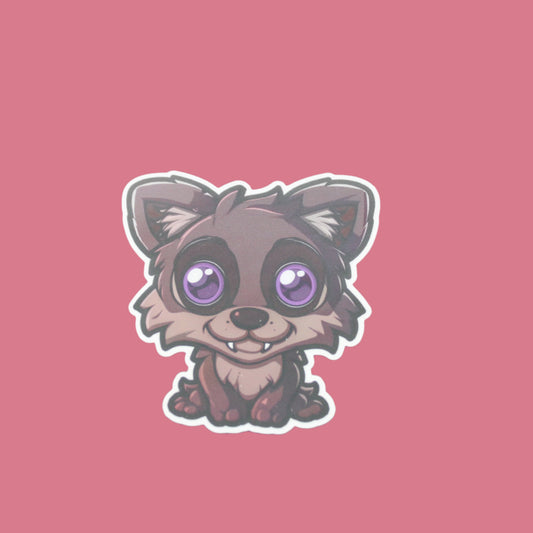Baby Werewolf Cute Cryptid Waterproof Vinyl Sticker