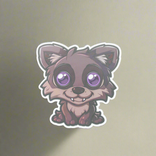 Baby Werewolf Cute Cryptid Waterproof Vinyl Sticker