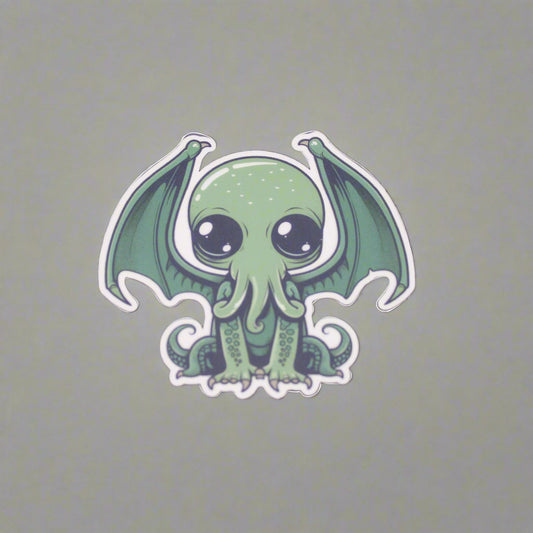 Baby Cthulhu Cute Cryptid Waterproof Vinyl Sticker Cute-thulhu Cutethulhu