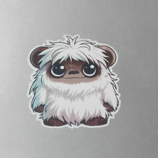 Baby Yeti Cute Cryptid Waterproof Vinyl Sticker