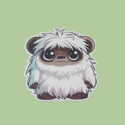Baby Yeti Cute Cryptid Waterproof Vinyl Sticker