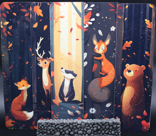 Woodland Animal Friends Bookmark Set
