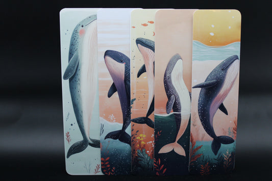 Blue Whale Ocean Bookmarks