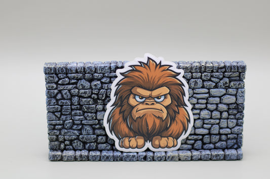 Surlyfoot Vinyl Sticker| Bigfoot Sticker| Sasquatch Sticker| Tumbler Sticker| Kindle Sticker| Hardhat Sticker