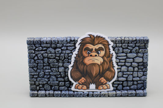 Crankyfoot Vinyl Sticker| Bigfoot Sticker| Sasquatch Sticker| Tumbler Sticker| Kindle Sticker| Hardhat Sticker