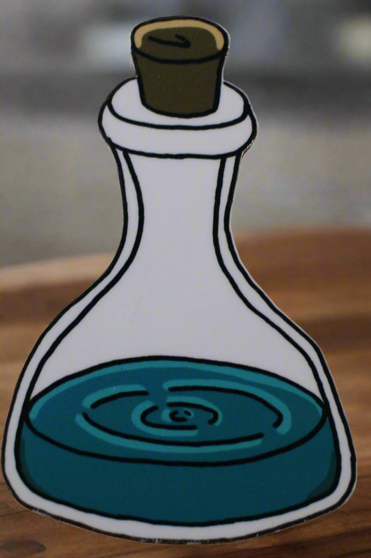 Large Potion Bottle Sticker| D&D Sticker| RPG Magic Potion| Magic Elixir| Mana| Kindle Sticker| Tumbler Sticker| Waterproof Vinyl