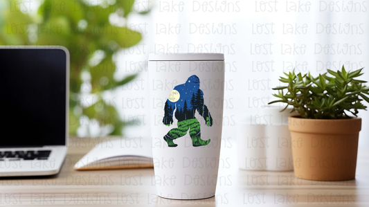 Bigfoot Into The Woods Sticker| Sasquatch Cryptid