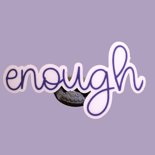 Purple ENOUGH Sticker