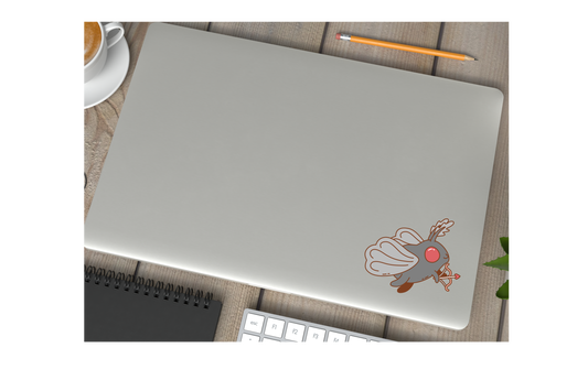 Mothman Cupid Cryptid Heart Valentines Vinyl Sticker Gift
