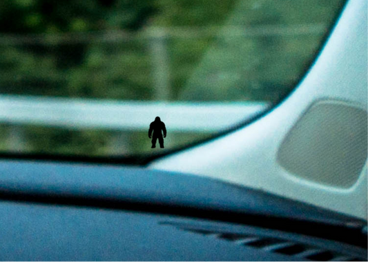 Bigfoot| Tiny Bigfoot|Sasquatch Decal| Vinyl Decal| Easter egg| Computer| Truck| SUV| Car| Windshield Decal|